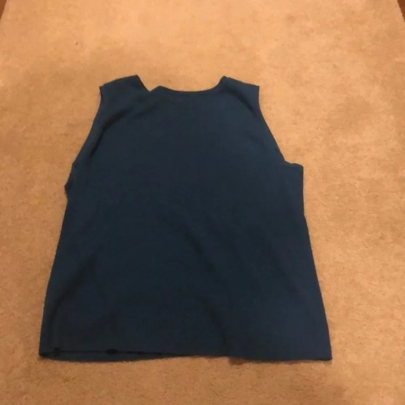 SEMANTIKS dark teal tank top - Picture 3 of 5